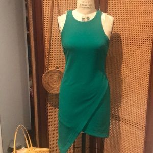 Emerald Green Asymmetrical Mini